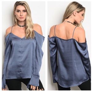 Indigo Cami Off Shoulder Blouse